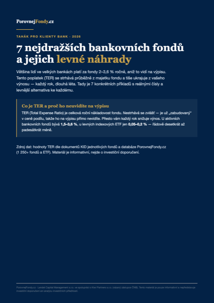 Tahák: 7 nejdražších bankovních fondů a jejich levné náhrady